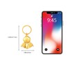 HEZEN Smile Angel Keychain,Car Key Pendant,Key Chain Charm, (Light Gold)