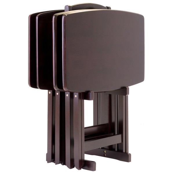 Winsome Wood Dylan Snack Table Espresso, 23.6"W x 15.75"D x