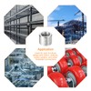 sourcing map Round Weld Nuts, M6 x 10mm x 8mm