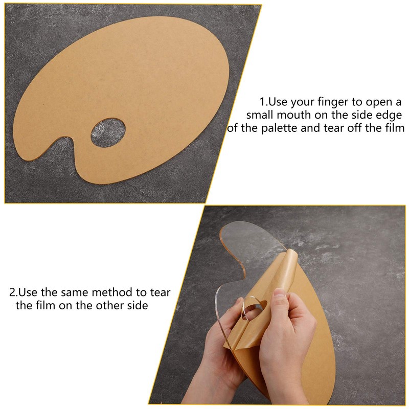 Pack of 2 mixing palette