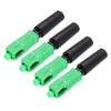 MECCANIXITY SC/APC Fiber Optic Quick Connector, Single Mode Straight SC