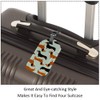 Leather Luggage Tags Wiener Dachshund Dog Bag Travel ID Tag