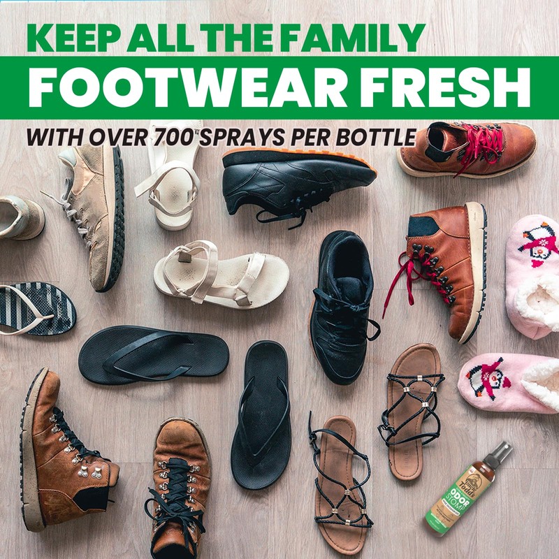 Uncle Todd's Shoe Deodorizer Spray - Proven & Powerful Enzyme