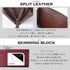 MGsable Goat Leather Long Wallet, Men's, Women's, Genuine Leather, Round