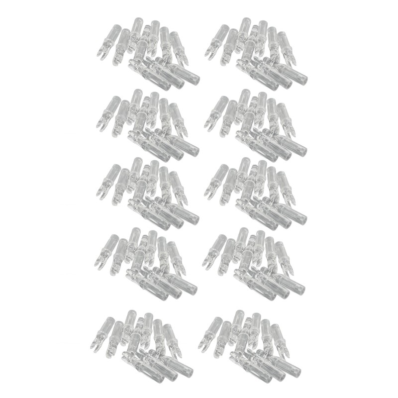 100pcs Archery Arrow Nock Durable Plastic Insert Arrow Nocks Light