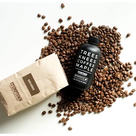 Bushwick Kitchen Trees Knees Coffee Maple, Organic Maple Syrup Infused with Stumptown Coffee, 13.5 Ounce Bottle