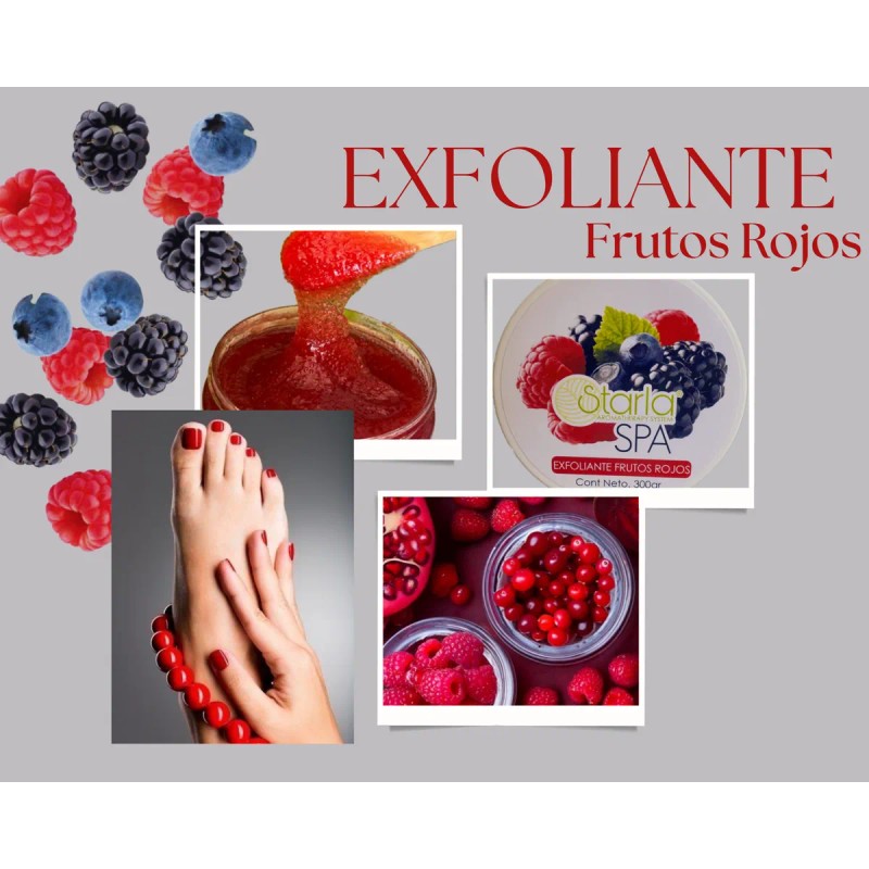 Starla® Exfoliante Frutos Rojos Manicura Pedicura Spa 4 Kg.
