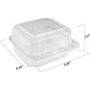 MT Products Clear Cake Slice Container 5" x 5" x