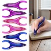 HappyAlley 6 Pack Ergonomic Pen, Ballpoint Pens for Arthritic Hands
