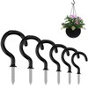 benlidoner 120Pcs Cup Hook Metal Ceiling Hooks Multipurpose Vinyl Coated