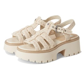 Dolce Vita Women's LATICE Fisherman Sandal, Oatmeal Knit, 8