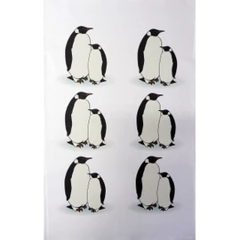 Half a Donkey Mr & Mrs Penguin Large Cotton Tea Towel