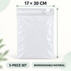 Biodegradable Self-Sealing Shipping Mailer Bags, Waterproof & Tear-Resistant, 5/10 Pack