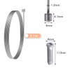 KALOLINNA Bicycle Brake Line, 6pcs 2.1m Cable Stainless Steel with