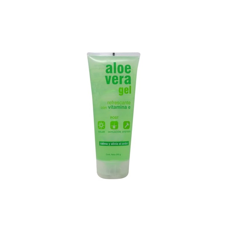 ALOE VERA GEL Refrescante c/VITAMINA E Tubo c/200 G.