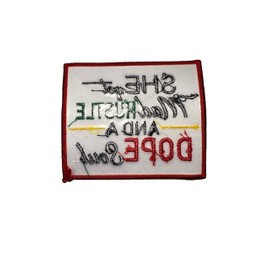 Patch Party Club, RED Border, She Got Mad Hustle and Dope Soul Iron-on Embroidered Patch, Feminist AF, The Future is Female Patch, Applique for Denim