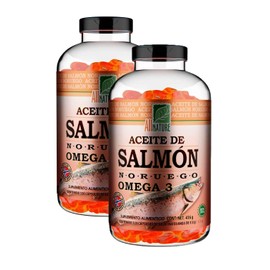 All Nature Aceite de Salmón Noruego Omega 3. Pack de 2 de 320 Capsulas. Total 640 Capsulas
