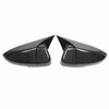 Pair Carbon Fiber Style Mirror Cover Caps Add On Fit
