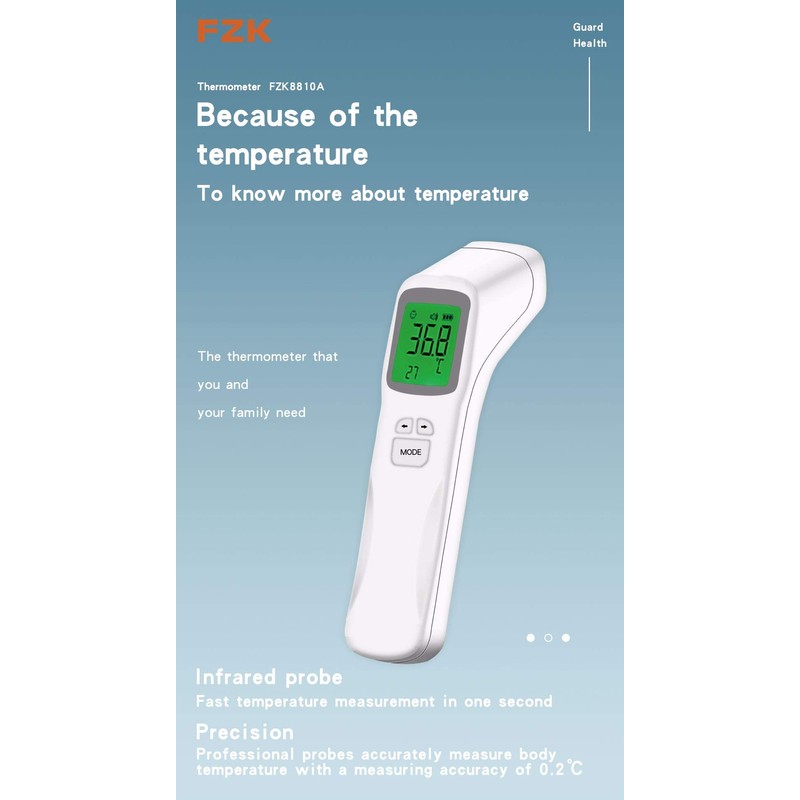Thermometer for Adults, No Touch Infrared Forehead Digital Thermometer for
