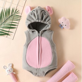 [giminuo] Halloween Cosplay Costume, Children, Baby, Boys, Girls, Kids, Baby, Cute, Mouse, Autumn Wear, Long Sleeve, Romper, Cabaol, Newborn, Commemorative Photo, Sleeping Art, 66, 73, 80, 90, 28.7