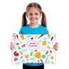 LonlyEagle Trifold Poster Board, 24" x 16", 3-Pack, White Corrugated