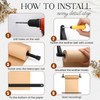 Vicenpal 15.5 Inch Retractable Kraft Paper Roll Holder Dispenser Wall