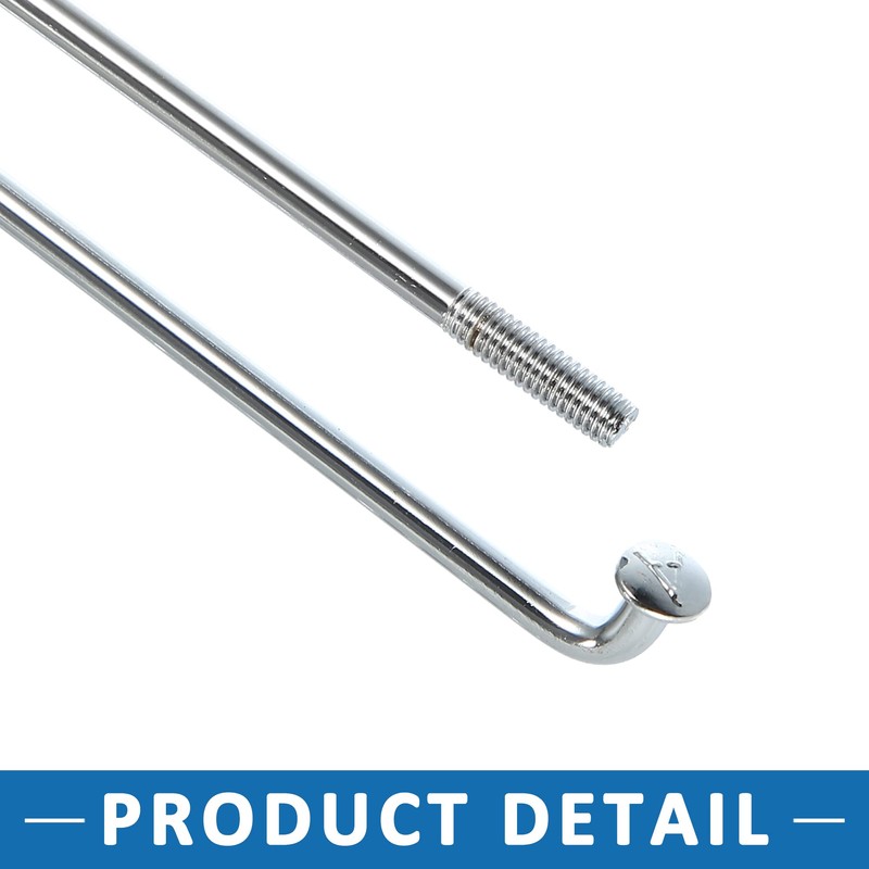 A ABSOPRO Motorcycle Wheel Spokes with Nipples 3.5mm Thread 170mm