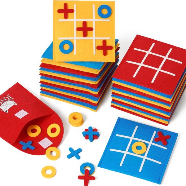 JoyCat Tic Tac Toe Strategic Board Game, Mini Board Game