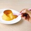 岡部洋食器 口あたりやさしいスプーン ウェービー・深型 レッド KU-21RE