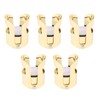 5Pcs Champagne Bottle Stopper Stainless Steel Champagne Sealer Plug Reusable