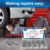 ZQZ 370 PCS Metric Hex Nuts Assortment Kit,M2 M2.5 M3