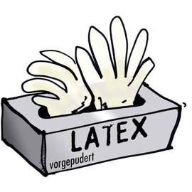 L+D 14699 Latex Disposable Gloves Size (Gloves): 10, XL EN 455, Pack of 100