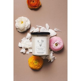 Hagi Mysterious Lavender Sojakerze, Lavendel Kerze im Glas, Blumenduft, Lavendelöl, Brenndauer ca. 75 h, Bergamotteöl, Vegan, Sojawachs, Natürlich