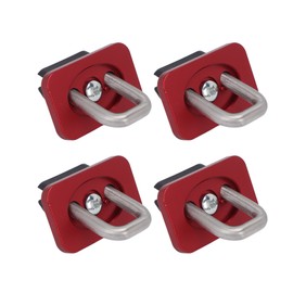 4pcs Truck Bed Tie Down Anchors 1000 LBS Bearing Stainless Steel Replacement for Chevy Silverado 2007‑2021Red