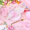 Bow Napkin Ring Set of 12, Pink Napkin Ring Holder