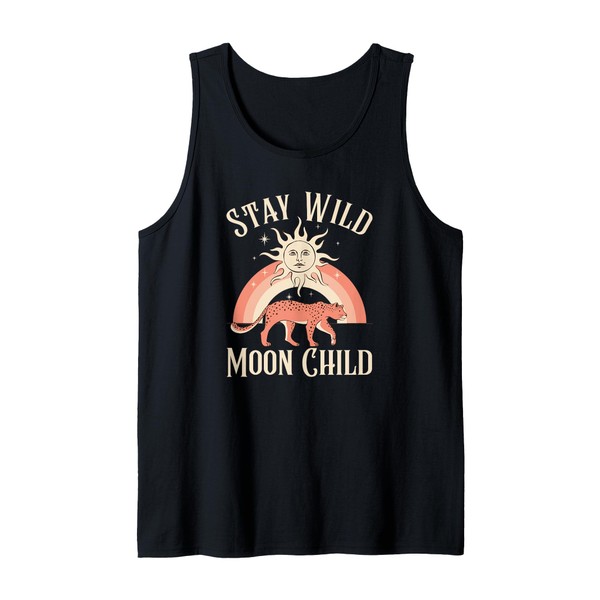 Stay Wild Moon Child (Hippie Statement & Boho Graphic) Tank