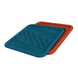 Current® VersaRest Silicone Pads - Set of 2 Heat-Resistant, Non-Slip, Food-Grade Silicone Trivets for Hot Cookware and Tools, Flexible and Dishwasher Safe, Countertop Protection