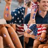 PWMENLK 91 PCS 4th of July Temporary Tattoos American USA