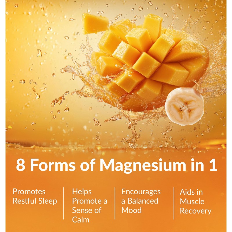 BIOptimizers Magnesium Breakthrough Drink - 8 Forms of Magnesium, Electrolytes,