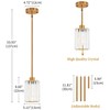 ZSMIHDOH 2 Pack Pendant Lights Kitchen Island, Modern Gold Crystal