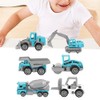 6pcs 1:64 Engineering Car Model Alloy Simulation Vehicle Car Model