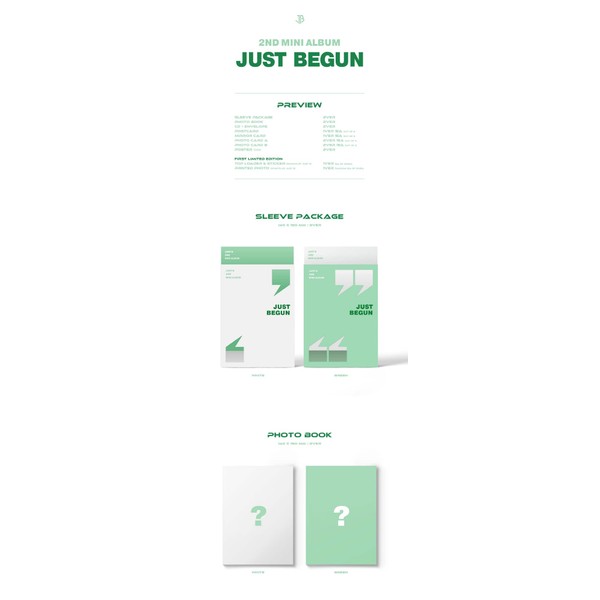Just B - 2nd Mini Album Just Begun (White ver,