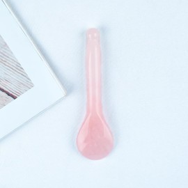 Gua Sha Acupressure Beauty Pen, Facial Reflexology Tool, Trigger Point Massager for Soft Tissue, Pressure Point Acupuncture Massage Pen, Natural Crystal Gua Sha Stone, Pink Rose Quartz