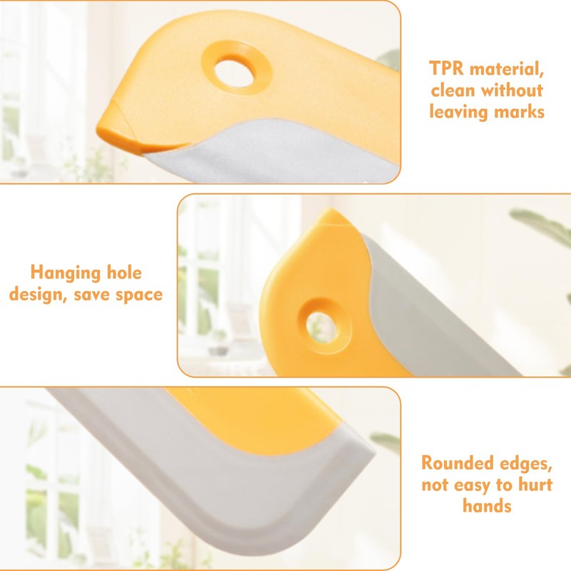 Chaoowr Small Squeegee, Flexible Rubber Car Window Squeegee, Mini Squeegee