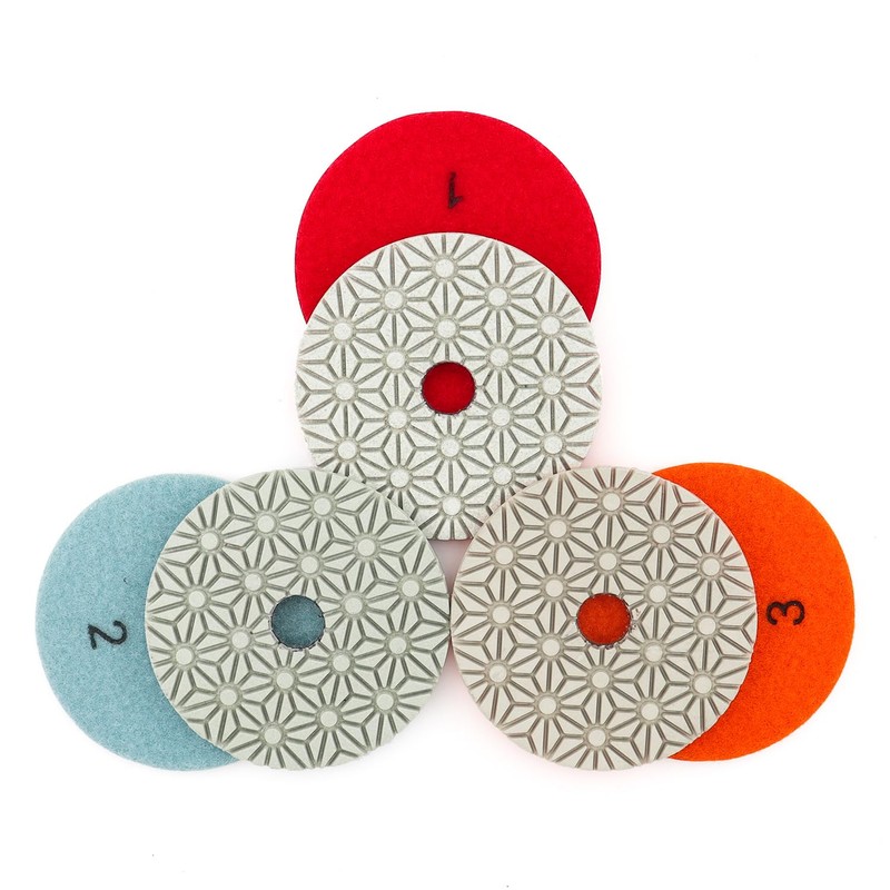 YDROWN 3 Step Diamond Polishing Pads 4 Inch Stone Abrasive