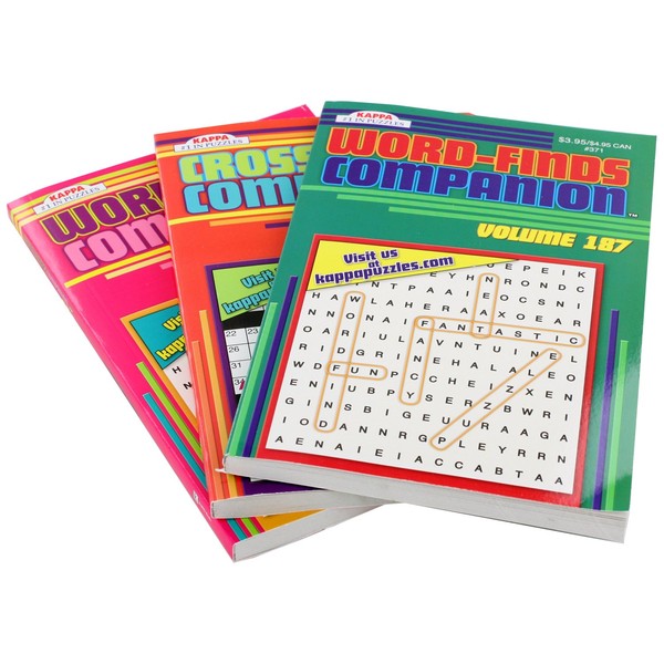 Crossword Companion Puzzle Book [Set of 3]