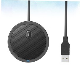 Generic 1pc USB Omnidirectional Conference Microphone Kit Tripod Stand and Pop Filter for Gaming and Recording Black