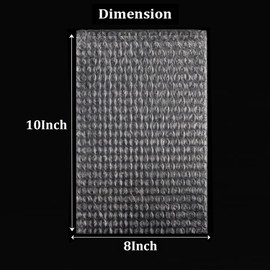 8 x 10inch Clear Bubble Out Bag Pouches, Yision 50PCS Protective Bubble Cushion Wrap Bag, Double Wall Shockproof Bubble Pouches Bag for Moving, Shipping and Storage