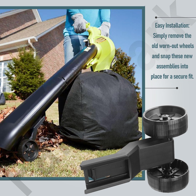 314148001 Replacement Wheel Assembly for Ryobi 40V Vac Attack Leaf