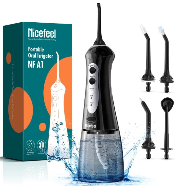 Nicefeel Water Dental Flosser Teeth Pick - Fast Charge Cordless